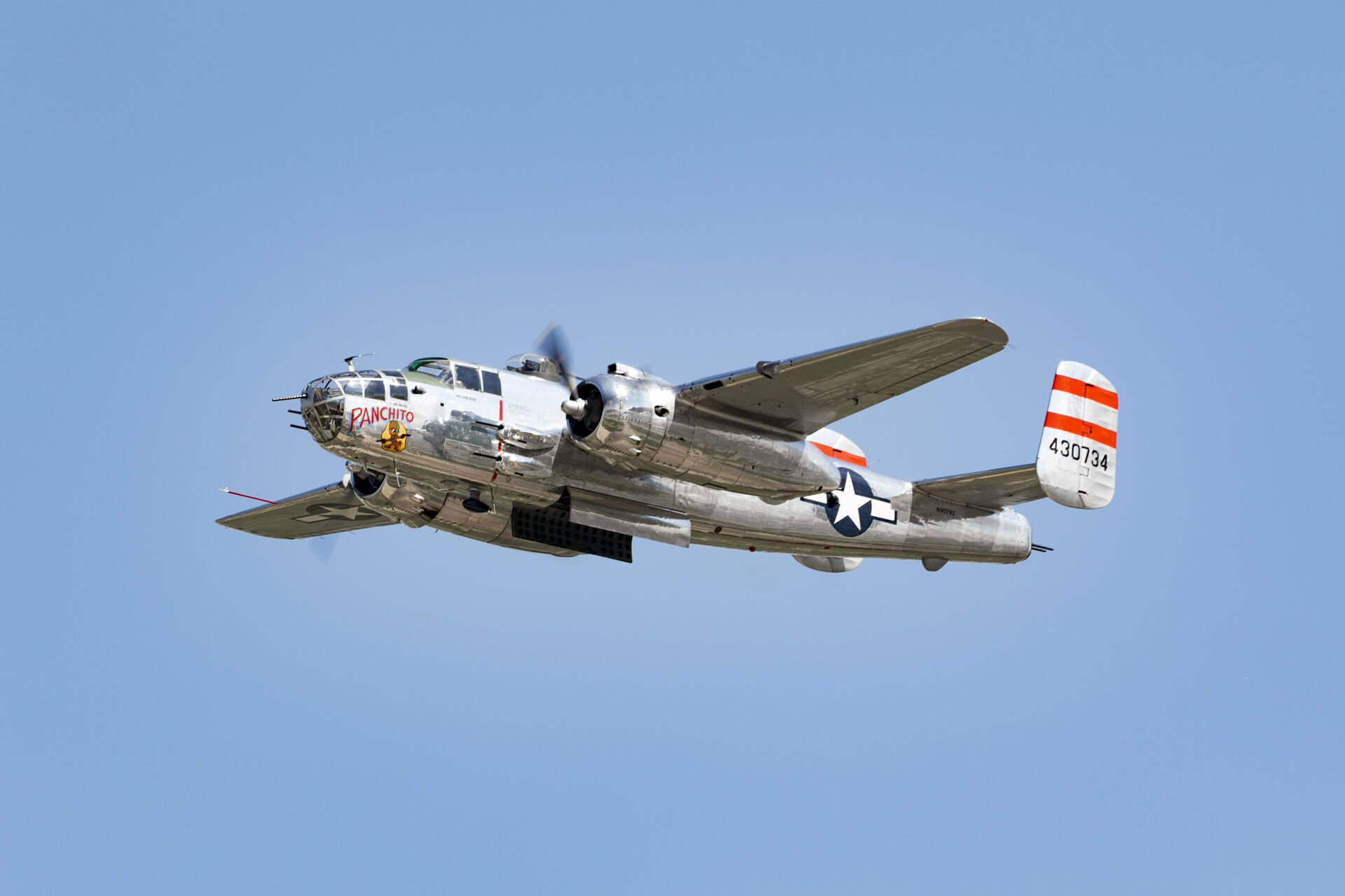 B-25J Mitchell, named after Colonel, William Lendrum Mitchell, known as the father of US military aviation.