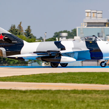 MiG 17F preparing for takeoff.